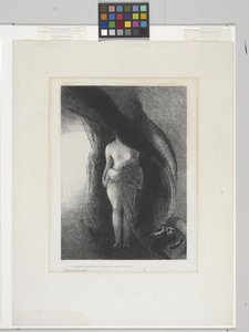 Nadal jestem Wielką Izydą! (litografia na chińskim papierze do aplikacji) autorstwa Odilon Redon