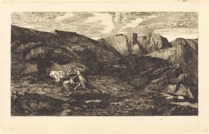 Strach autorstwa Odilon Redon