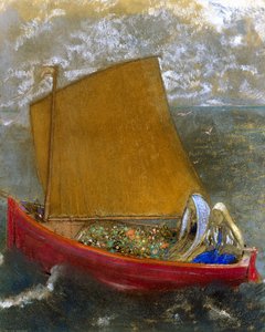 Żółty żagiel (The Yellow Sail) autorstwa Odilon Redon