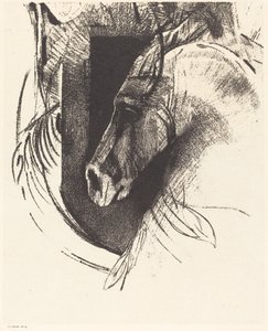 Kurier (koń wyścigowy) autorstwa Odilon Redon