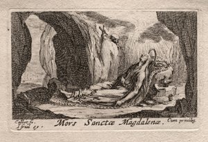 Pokutnicy: Śmierć Ste. Magdalena autorstwa Odilon Redon