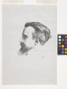 Maurice Denis (litografia sobre papel chine volant)polonês autorstwa Odilon Redon