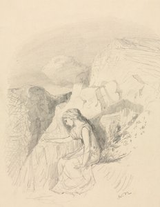 Melancholia, ok. 1868. autorstwa Odilon Redon