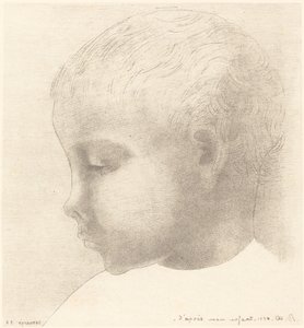 Mon Enfant (moje dziecko) autorstwa Odilon Redon