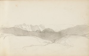 Strona ze szkicownika „Kraj Basków”, 1862-63 autorstwa Odilon Redon