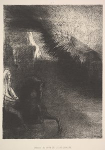 Pielgrzym ze świata podksiężycowego, 1891. autorstwa Odilon Redon
