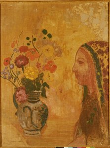 Profil kobiety autorstwa Odilon Redon