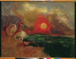 Św. Jerzy i smok autorstwa Odilon Redon