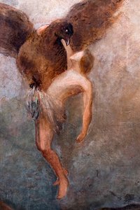 Uprowadzenie Ganimedesa, detal, ok. 1910 (olej na płótnie) autorstwa Odilon Redon