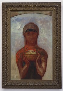 Kielich Tajemnicy, czyli Sybilla, ok. 1890 r. autorstwa Odilon Redon