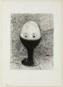 Jajko autorstwa Odilon Redon