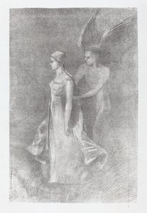 Nawiedzenie (Hantise) autorstwa Odilon Redon
