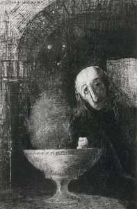 Nieskończone Poszukiwanie, z Nocy, 1886 r. autorstwa Odilon Redon