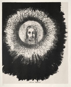 Kuszenie św. Antoniego Pierwsza seria: I w samym dysku słońca świeci..., 1888. autorstwa Odilon Redon