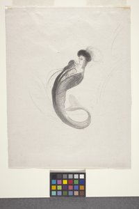 Bez tytułu (litografia na papierze chine volant) autorstwa Odilon Redon