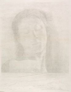 Oczy zamknięte autorstwa Odilon Redon