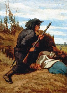 Żołnierz w okopach