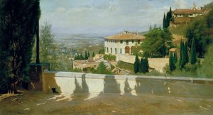 Villa Medici w Fiesole autorstwa Odoardo Borrani