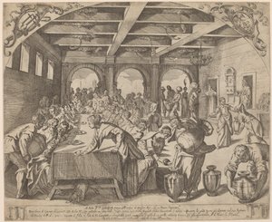 Małżeństwo w Kana autorstwa Odoardo Fialetti after Jacopo Tintoretto