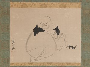 Hotei, po 1704 r. autorstwa Ogata Korin