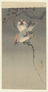 Jemiołuchy autorstwa Ohara Koson