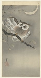 Po kolumnie woda l człon srebrny k autorstwa Ohara Koson