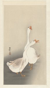 Dwie gęsi autorstwa Ohara Koson