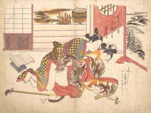 Scena w sypialni, ca. 1739, ok. 1739 r. 1739.