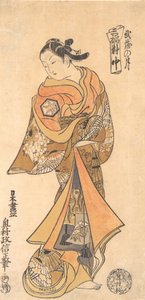 Księżyc w prowincji Musashi, ca. 1740 r., ok. 1740 r. 1740. autorstwa Okumura Masanobu