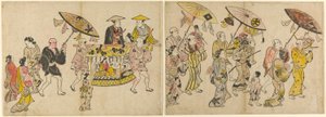 Parada Lalek autorstwa Okumura Masanobu