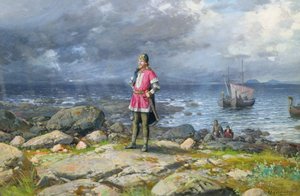 Wiking (olej na pokładzie) autorstwa Olaf Nordlien