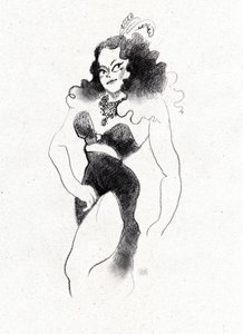 Diva w stylu retro burleski autorstwa Olga Skomorokhova