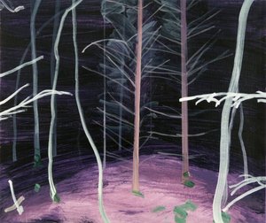 Czarny Las 6,2017 (akryl na płótnie) autorstwa Olivier Morel