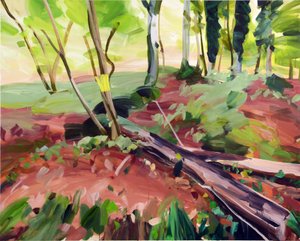 Las 25,2017 (akryl na płótnie) autorstwa Olivier Morel