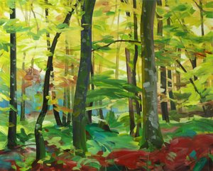 Las 4,2015 (akryl na płótnie)