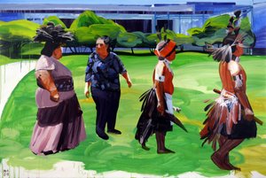 Nowy świat, 2011 (akryl na płótnie) autorstwa Olivier Morel