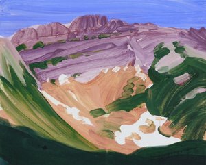 Leukerbad 17, 2012 (akryl na płótnie) autorstwa Olivier Morel