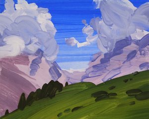 Leukerbad 24, 2012 (akryl na płótnie) autorstwa Olivier Morel