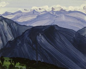 Leukerbad 28, 2014 (akryl na płótnie) autorstwa Olivier Morel