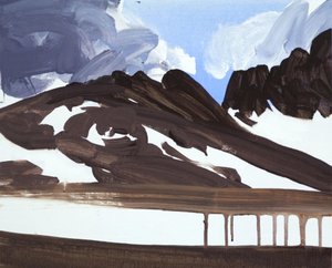 Leukerbad 7, 2012 (akryl na płótnie) autorstwa Olivier Morel
