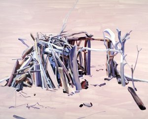 Maison01, 2015 (akryl na płótnie) autorstwa Olivier Morel