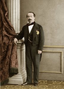 Portret Napoleona III autorstwa Olympe Aguado de las Marismas (1827-1894) - późniejsze zabarwienie