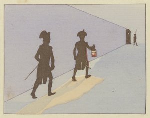 Porucznik w Valence w 1785 roku Napoleon codziennie wykonywał nocny patrol autorstwa Onfray de Breville Job