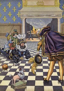 Król Henryk IV z Francji bawi się z dziećmi