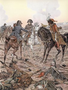 Napoleon podczas bitwy pod Austerlitz autorstwa Onfray de Breville Job