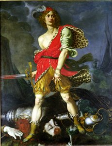 Dawid i Goliat (olej na płótnie)