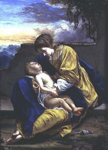 Madonna z Dzieciątkiem autorstwa Orazio Gentileschi