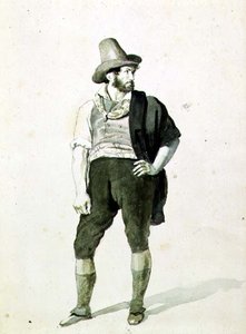Młody Włoch, ok.1834 (akwarela) autorstwa Orest Adamovich Kiprensky