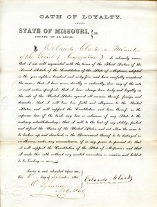 Składa przysięgę wierności rządowi Stanów Zjednoczonych i stanu Missouri autorstwa Orlando Clarke
