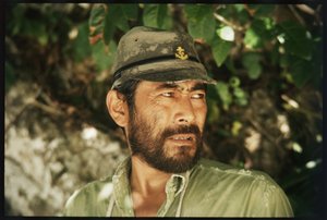 Toshiro Mifune na planie „Piekło na Pacyfiku”